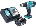 Makita DDF 453 RT1 Akku Bohrschrauber 18 V 42 Nm + 1x Akku 5,0 Ah + Ladeger&auml;t