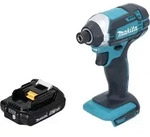 Makita DTD 152 A1 Akku Schlagschrauber 18 V 165 Nm 1/4" + 1x Akku 2,0 Ah - ohne