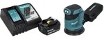 Makita DBO 180 RF1 Akku Exzenterschleifer 18 V 125 mm + 1x Akku 3,0 Ah + Ladeger&auml;t
