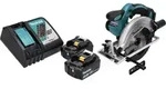 Makita DSS 611 RF Akku Handkreiss&auml;ge 18 V 165 mm + 2x Akku 3,0 Ah + Ladeger&auml;t