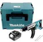 Makita DFR 750 G1J Akku Magazinschrauber 18V 45-75mm + 1x Akku 6,0Ah + Makpac -...