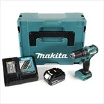 Makita DHP 483 RF1J Akku Schlagbohrschrauber 18V 40Nm im Makpac + 1x 3,0 Ah...