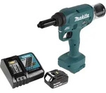Makita DRV 250 RF1 Akku Blindnietsetzger&auml;t 18V 20kN Brushless + 1x Akku 3,0Ah +