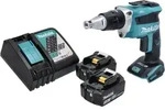 Makita DFS 452 RF Akku Schnellbauschrauber 18 V Brushless + 2x Akku 3,0 Ah +