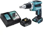 Makita DFS 452 RG1 Akku Schnellbauschrauber 18 V Brushless + 1x Akku 6,0 Ah +
