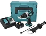 Makita DHP 458 RG1J Akku Schlagbohrschrauber 18 V 91 Nm + 1x Akku 6,0 Ah +...