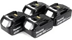 Makita DHR 281 T4J Akku Kombihammer 36V (2x 18V) 2,8J SDS plus Brushless + 4x...