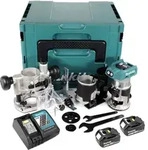 Makita DRT 50 RTJ X2 18 V Li-Ion Akku Brushless Multifunktionsfr&auml;se im Makpac...