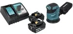 Makita DBO 180 RT Akku Exzenterschleifer 18 V 125 mm + 2x Akku 5,0 Ah +...