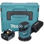 Makita DBO 180 F1J Akku Exzenterschleifer 18 V 125 mm + 1x Akku 3,0 Ah + Makpac...