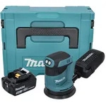 Makita DBO 180 G1J Akku Exzenterschleifer 18 V 125 mm + 1x Akku 6,0 Ah + Makpac -