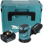 Makita DBO 180 T1J Akku Exzenterschleifer 18 V 125 mm + 1x Akku 5,0 Ah + Makpac...