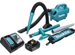 Makita DCL 184 RG1 Akku Staubsauger 18 V 54 mbar 0,5 l + 1x Akku 6,0 Ah +...