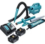 Makita DCL 184 RF Akku Staubsauger 18 V 54 mbar 0,5 l + 2x Akku 3,0 Ah +...