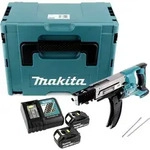 Makita DFR 750 RTJ Akku Magazinschrauber 18V 45-75mm + 2x Akku 5,0Ah +...