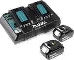 Makita DHR 281 PGJ Brushless Akku Bohrhammer 28 mm 2x 18 V f&uuml;r SDS-PLUS mit