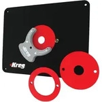 KREG PRS4038 Fr&auml;stisch Einlegeplatte 298 x 235 x 9 mm + 3x Reduzierring 25 mm / 30