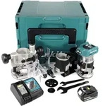 Makita DRT 50 RT1J X2 18 V Li-Ion Akku Brushless Multifunktionsfr&auml;se im Makpac...
