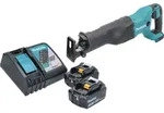 Makita DJR 186 RF Akku Recipros&auml;ge S&auml;bels&auml;ge 18 V + 2x Akku 3,0 Ah + Ladeger&auml;t