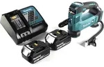 Makita DMP 180 RT Akku Kompressor 18 V 8,3 bar + 2x Akku 5,0 Ah + Ladeger&auml;t