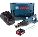 Bosch GSA 18 V-LI Akku S&auml;bels&auml;ge 18V + 1x Akku 5,0Ah + Ladeger&auml;t + L-Boxx