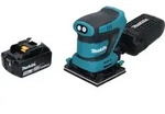 Makita DBO 480 T1 Akku Schwingschleifer 18 V 112 x 102 mm + 1x Akku 5,0 Ah - ohne