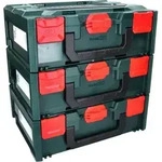 Metabo metaBOX 145 Set 3x System Werkzeug Koffer Stapelbar 396 x 296 x 145 mm +...