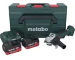 Metabo W 18 L BL 9-125 Akku Winkelschleifer 18 V 125 mm Brushless + 2x Akku...