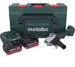 Metabo W 18 L BL 9-125 Akku Winkelschleifer 18 V 125 mm Brushless + 2x Akku 5,5...