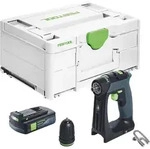 Festool CXS 18 Akku Bohrschrauber 18 V 40 Nm Brushless + 1x Akku 3,0 Ah +...