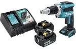 Makita DFS 452 RM Akku Schnellbauschrauber 18 V Brushless + 2x Akku 4,0 Ah +