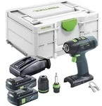Festool T 18+3 Basic Akku Bohrschrauber 18 V 50 Nm Brushless + 2x Akku 3,0 Ah +