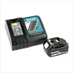 Makita DGA 504 RM1J Akku Winkelschleifer 18V 125mm Brushless + 1x Akku 4,0Ah +