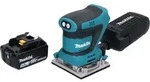 Makita DBO 482 T1 Akku Schwingschleifer 18 V 112 x 102 mm + 1x Akku 5,0 Ah - ohne