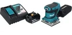 Makita DBO 482 RF1 Akku Schwingschleifer 18 V 112 x 102 mm + 1x Akku 3,0 Ah +