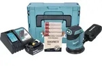 Makita DBO 180 RT1J Akku Exzenterschleifer 18 V 125 mm + 1x Akku 5,0 Ah +...