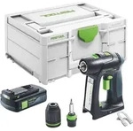 Festool C 18-Basic Akku Bohrschrauber 18 V 45 Nm Brushless + 1x Akku 3,0 Ah +