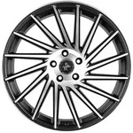 Keskin KT17 Hurricane Matt Black Front Polish Alufelge 21 Zoll ET38 5x120 ML74,1