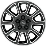 Rial Transporter 2 Diamant-schwarz Frontpoliert Alufelge 16 Zoll ET50 5x114,3 ML66,1