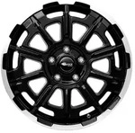 Brock B45 Schwarz Glanz Vollpoliert Alufelge 17 Zoll ET46 5x108 ML65,1