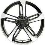 2DRV WH36 Dark Gunmetal Hochglanzpoliert Alufelge 19 Zoll ET30 5x112 ML66,6