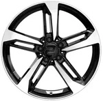 2DRV WH36 Schwarz Hochglanzpoliert Alufelge 19 Zoll ET30 5x112 ML66,6