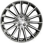 2DRV WH39 Dark Gunmetal Hochglanzpoliert Alufelge 18 Zoll ET40 5x112 ML66,6