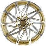 Keskin KT20 Future Gold Front Polish Alufelge 19 Zoll ET45 5x112 ML72,6