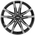 AEZ Montreal dark Black Polished Alufelge 18 Zoll ET37,5 5x110 ML65,1