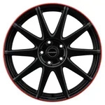 Borbet GTX Black Matt Rim Red Alufelge 19 Zoll ET50 5x114,3 ML72,5
