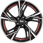 MAM RS5 Black Front Polish Red Inside Alufelge 16 Zoll ET38 5x100 ML63,4