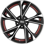 MAM RS6 Black Front Polish Red Inside Alufelge 16 Zoll ET38 5x100 ML63,4