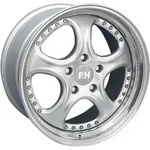 RH AL Cup Silber Horn Poliert Alufelge 18 Zoll ET50 5x100 ML64,1