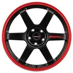 Borbet DB8GT2 Black Matt Rim Red Alufelge 18 Zoll ET40 5x114,3 ML72,5